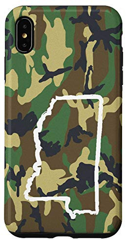 iPhone XS Max Mississippi Home MS Camo Gear Mississippi Vintage Map Case