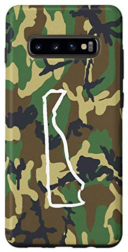 Galaxy S10 Delaware Home DE Camo Gear Delaware Vintage Map Case
