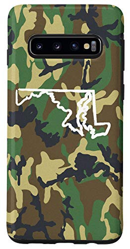Galaxy S10 Maryland Home MD Camo Gear Maryland Vintage Map Case