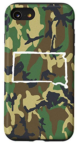 iPhone SE 2020  7  8 South Dakota Home SD Camo Gear South Dakota Vintage Map Case