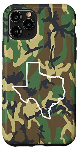 iPhone 11 Pro Texas Home TX Camo Gear Texas Vintage Map Case