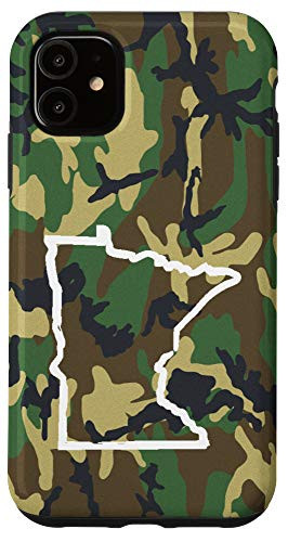 iPhone 11 Minnesota Home MN Camo Gear Minnesota Vintage Map Case