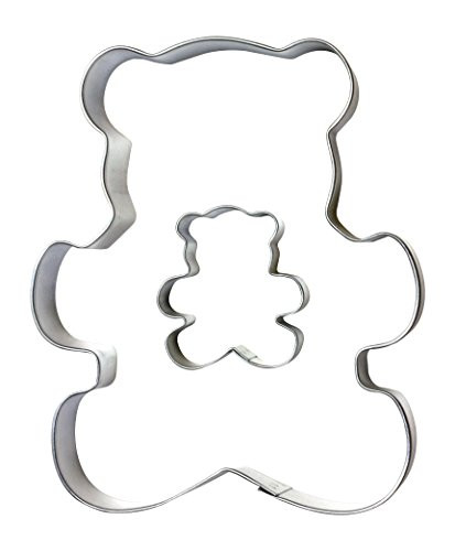 Cybrtrayd Parent/Child Cookie Cutter Set, 5-Inch, Teddy Bear