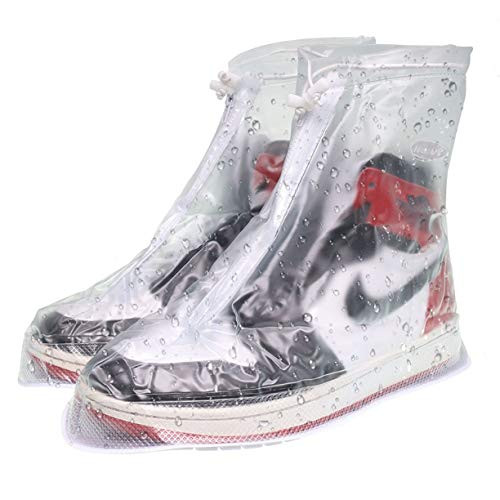 VXAR Rain Shoe Cover Waterproof Transparent1 4XL