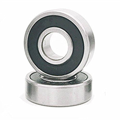 2 PACK 6001 Ceramic Bearing 12x28x8mm 6001-2RS Si3N4 Ceramic Ball Bearing