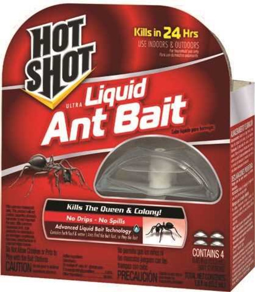 Hot Shot 95762 Liquid Ant Bait Stations 4 Count Hot Shot 95762 Liquid Ant Bait Stations 4 Count
