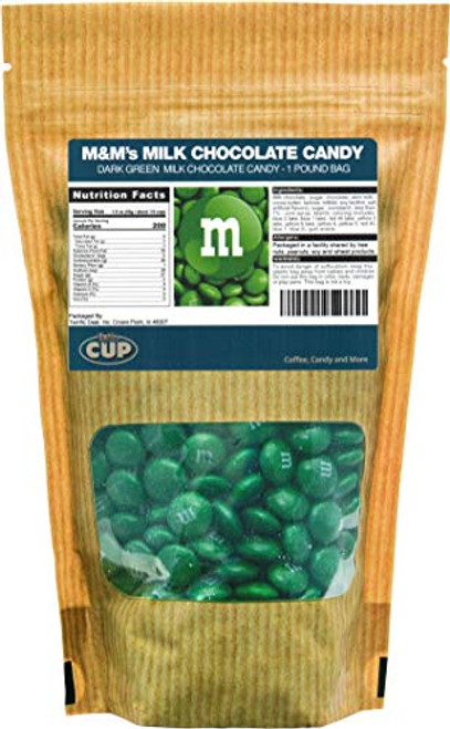 Dark Green Milk Chocolate M Ms Candy 1 Pound Bag Dark Green Milk Chocolate M Ms Candy 1 Pound Bag