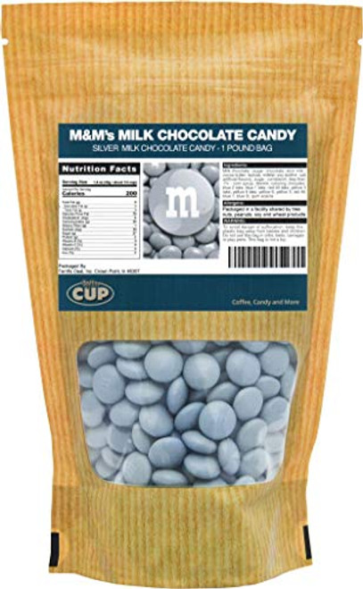 Silver Milk Chocolate M Ms Candy 1 Pound Bag Silver Milk Chocolate M Ms Candy 1 Pound Bag