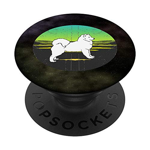 Graphic 365 Dog Breed Samoyed Retro Sunset Style PopSockets PopGrip Swappable Grip for Phones Tablets Graphic 365 Dog Breed Samoyed Retro Sunset Style PopSockets PopGrip Swappable Grip for Phones Tablets