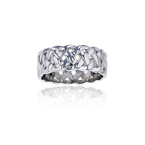 Sterling Silver Celtic Eternity Knot Ring For Women and Girls  Eternity Knot Rings  Hypoallergenic Rings  925 Sterling Silver Rings for Women and Girls Size 8