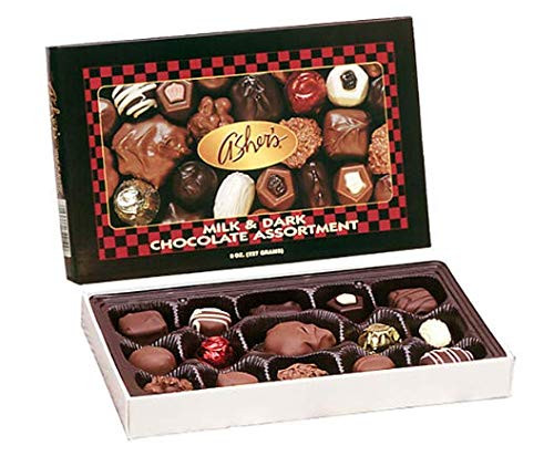 Ashers Chocolate Milk and Dark Chocolate Assortment Small Batches of Kosher Chocolate Family Owned Since 1892 Assorted Chocolate Gift Set 8 oz_