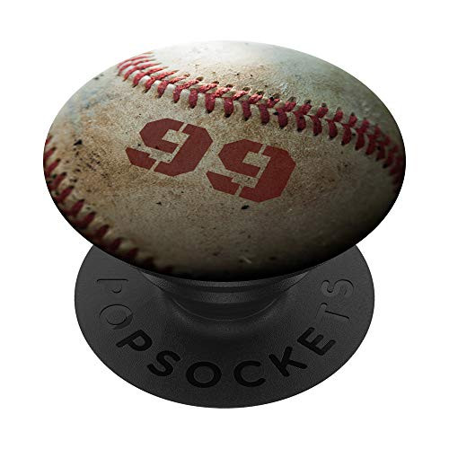Baseball Player 99 Jersey Number 99 Gift for Boys Men Girls PopSockets Grip and Stand for Phones and Tablets