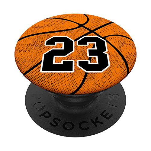 Basketball Number 23 B-Ball Player 23rd Birthday Gift Zx PopSockets Grip and Stand for Phones and Tablets