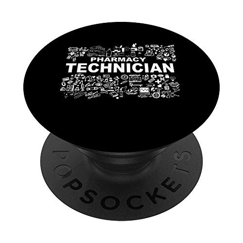 Pharmacy Technician Funny Tech Appreciation Gift Pop Socket PopSockets Grip and Stand for Phones and Tablets