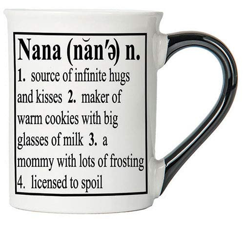 Cottage Creek Nana Mug Large 18 Ounce Ceramic Nana Coffee MugNana Cup Nana Gifts White