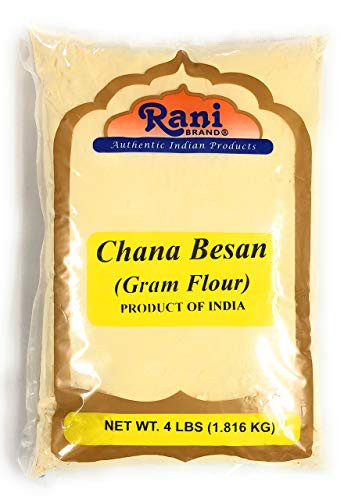 Rani Chana Besan - Chickpeas Flour Gram 4lb 64oz ~ All Natural  Vegan  Gluten Free Ingredients  NON-GMO  Indian Origin