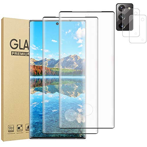 222 Pack Galaxy Note 20 6_7 5G Screen Protector Tempered Glass Camera Lens Protector HD Clear 9H Hardness Compatible Fingerprint 3D Curved Glass Film for Samsung Galaxy Note 20 222 Pack Galaxy Note 20 6_7 5G Screen Protector Tempered Glass Camera Lens Protector HD Clear 9H Hardness Compatible Fingerprint 3D Curved Glass Film for Samsung Galaxy Note 20