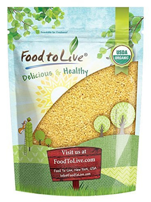 Organic Whole Wheat Couscous 1 Pound - Non-GMO Kosher Raw Vegan Bulk Organic Whole Wheat Couscous 1 Pound - Non-GMO Kosher Raw Vegan Bulk