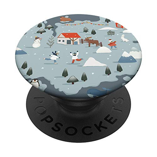 Cute Christmas Winter Barn Snowman Scene PopSockets Grip and Stand for Phones and Tablets Cute Christmas Winter Barn Snowman Scene PopSockets Grip and Stand for Phones and Tablets