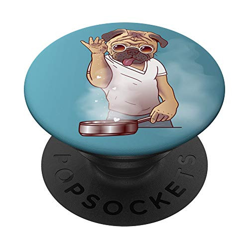 Cute Dog Pug Cook Is Cooking A Barbecue PopSockets PopGrip Swappable Grip for Phones Tablets Cute Dog Pug Cook Is Cooking A Barbecue PopSockets PopGrip Swappable Grip for Phones Tablets