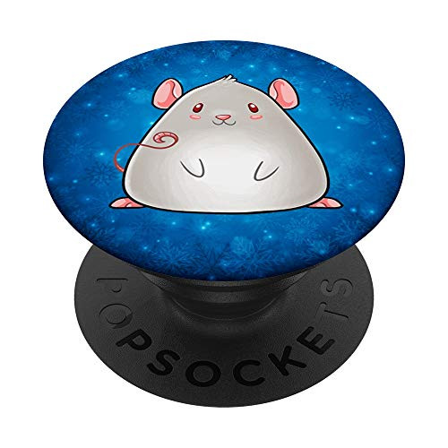 Cute Winter PopSockets - White Rat PopSockets PopGrip Swappable Grip for Phones   Tablets