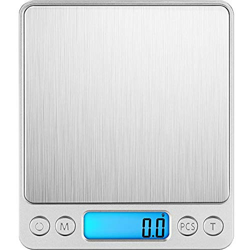 Digital Kitchen Scale Landcorssers 3000g 0_1g Kitchen Scale High-precision Electronic Mini Food Scale Pocket Cooking Scale Flat Slim Design Premier LCD Digital Electronic- Batteries Included