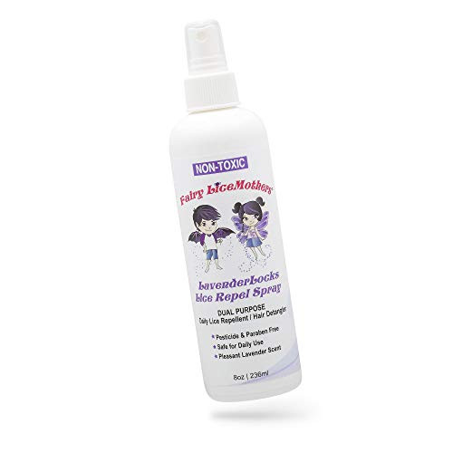 LavenderLocks Lice Prevention Spray with Lavender Oil Formulated for Head Lice Prevention No Sulfate and Pesticides 8 fl oz - Fairy LiceMothers