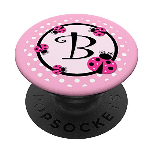Ladybug Pop Socket - Lady Bug Popsocket - Letter B PopSockets PopGrip Swappable Grip for Phones   Tablets