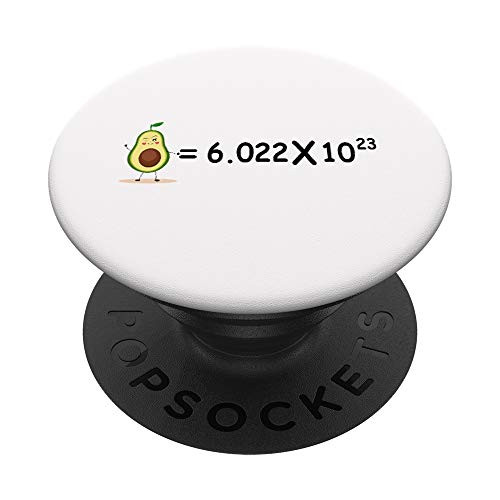 Avogadros number Chemistry funny Avocado science pun gift PopSockets Grip and Stand for Phones and Tablets