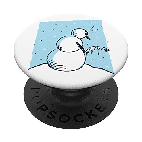Funny winter christmas design with a snowman peeing PopSockets Grip and Stand for Phones and Tablets Funny winter christmas design with a snowman peeing PopSockets Grip and Stand for Phones and Tablets