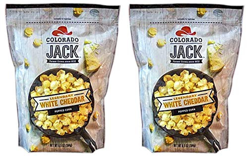 Gourmet Flavored Popcorn - Colorado Jack Popped Corn in 5 Legendary Flavors Legendary White Cheddar Pack of 2 Gourmet Flavored Popcorn - Colorado Jack Popped Corn in 5 Legendary Flavors Legendary White Cheddar Pack of 2