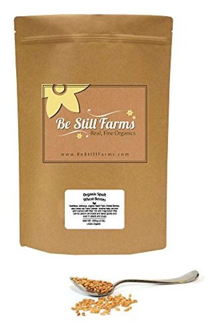 Be Still Farms Organic Spelt Wheat Berries 1lb Grind Wheat to Organic Spelt Flour for Spelt Tortillas or Spelt Crackers - Use Whole Wheat Berries Organic to make Spelt Bread Organic - Ancient Grain Be Still Farms Organic Spelt Wheat Berries 1lb Grind Wheat to Organic Spelt Flour for Spelt Tortillas or Spelt Crackers - Use Whole Wheat Berries Organic to make Spelt Bread Organic - Ancient Grain