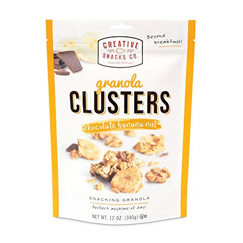 Creative Snacks Chocolate Banana Nut Granola Clusters Great for Snacking or Cereal 12 ounce bag
