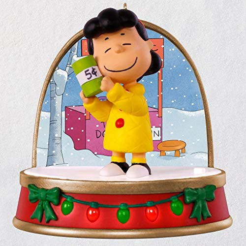 Hallmark Keepsake 2018 A Charlie Brown Christmas Lucy Ornament With Sound and Light