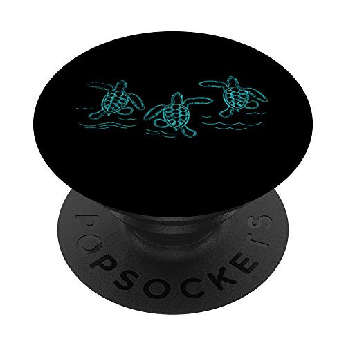 Ocean Animal Lover Turtle PopSockets PopGrip Swappable Grip for Phones   Tablets