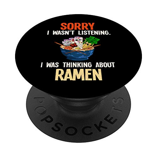 Japanese Noodle Soup Anime Food Ramen PopSockets PopGrip Swappable Grip for Phones   Tablets