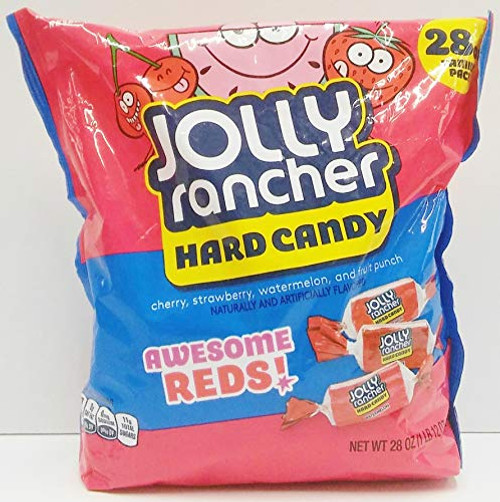 Jolly Rancher Awesome Reds Hard Candy 28 oz Resealable Bag