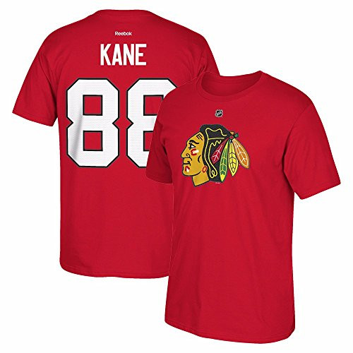 NHL Chicago Blackhawks 88 Patrick Kane Home Premier N and N Tee Large Red