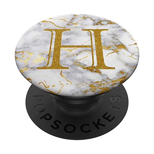 Marble with Letters H Monogram Letter for Initial PopSockets Grip and Stand for Phones and Tablets Marble with Letters H Monogram Letter for Initial PopSockets Grip and Stand for Phones and Tablets