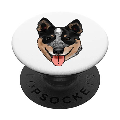 Australian Cattle Dog Lover Blue Heeler Lover Herding Dog PopSockets PopGrip Swappable Grip for Phones   Tablets