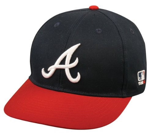 2013 Youth FLAT BRIM Atlanta Braves Home BlueRed Hat Cap MLB Adjustable