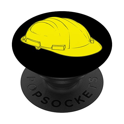 Construction Hat Design PopSockets Grip and Stand for Phones and Tablets