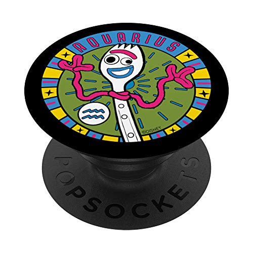 Disney PIXAR Toy Story Forky Zodiac Aquarius PopSockets PopGrip Swappable Grip for Phones   Tablets