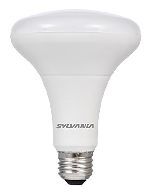 SYLVANIA LED BR30 Reflector Lamp 8W (65W equivalent), Medium Base (E26/24), Frosted Finish, Warm White (2700K),  650 lumen, 1-pack