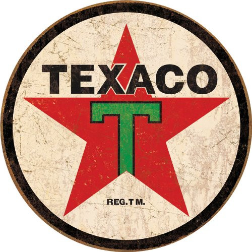 Tin Signs TSN1798-BRK Texaco Round, 11.75 x 11.75 x 0.1 inches Tin Signs TSN1798-BRK Texaco Round, 11.75 x 11.75 x 0.1 inches