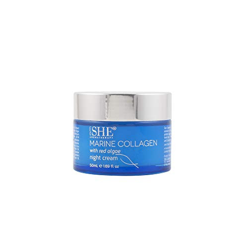 om SHE Aromatherapy Marine Collagen with Red Algae Night Cream