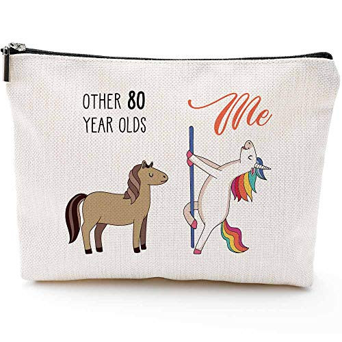 80th Birthday Gifts for Women - 1939 Birthday Gifts for Women 80 Years Old Birthday Gifts Makeup Bag for Mom Wife Friend Sister Her Colleague CoworkerMakeup bag-80th Unicorn 80th Birthday Gifts for Women - 1939 Birthday Gifts for Women 80 Years Old Birthday Gifts Makeup Bag for Mom Wife Friend Sister Her Colleague CoworkerMakeup bag-80th Unicorn