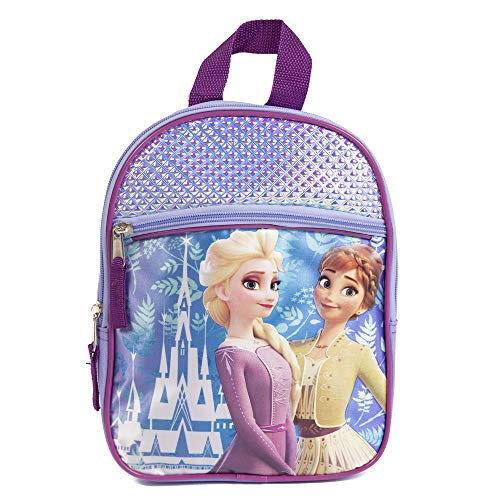 Disney Frozen 2 Princess Elsa   Anna Mini Backpack for Girls   Toddlers - 10 Inch Purple