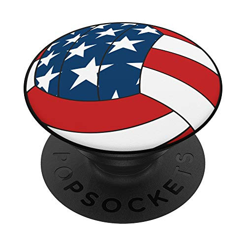 Volleyball USA Flag Ball Sport Fan Gift Pop Socket PopSockets Grip and Stand for Phones and Tablets Volleyball USA Flag Ball Sport Fan Gift Pop Socket PopSockets Grip and Stand for Phones and Tablets