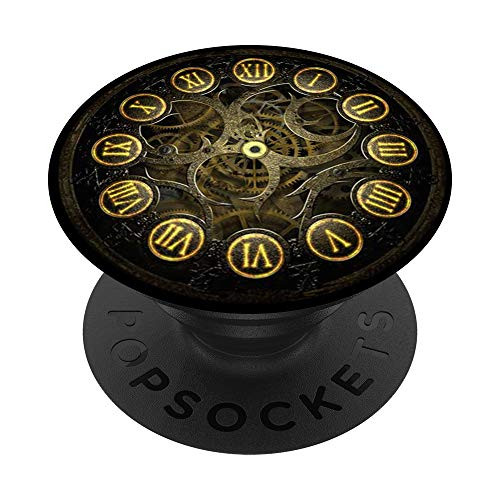 Steampunk watch clock Gears Vintage PopSockets Grip and Stand for Phones and Tablets